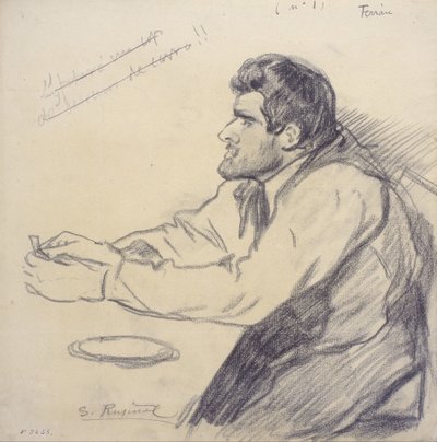 Portrait of Pere Ferran by Santiago Rusiñol